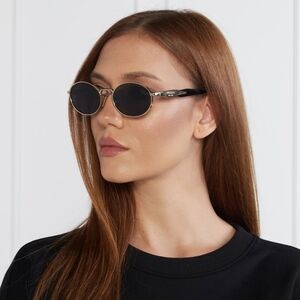 Prada PR6zs zvn-09t Black And Gold Sunglasses